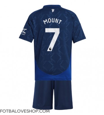 Manchester United Mason Mount #7 Dětské Venkovní Dres 2024-25 Krátký Rukáv (+ trenýrky)